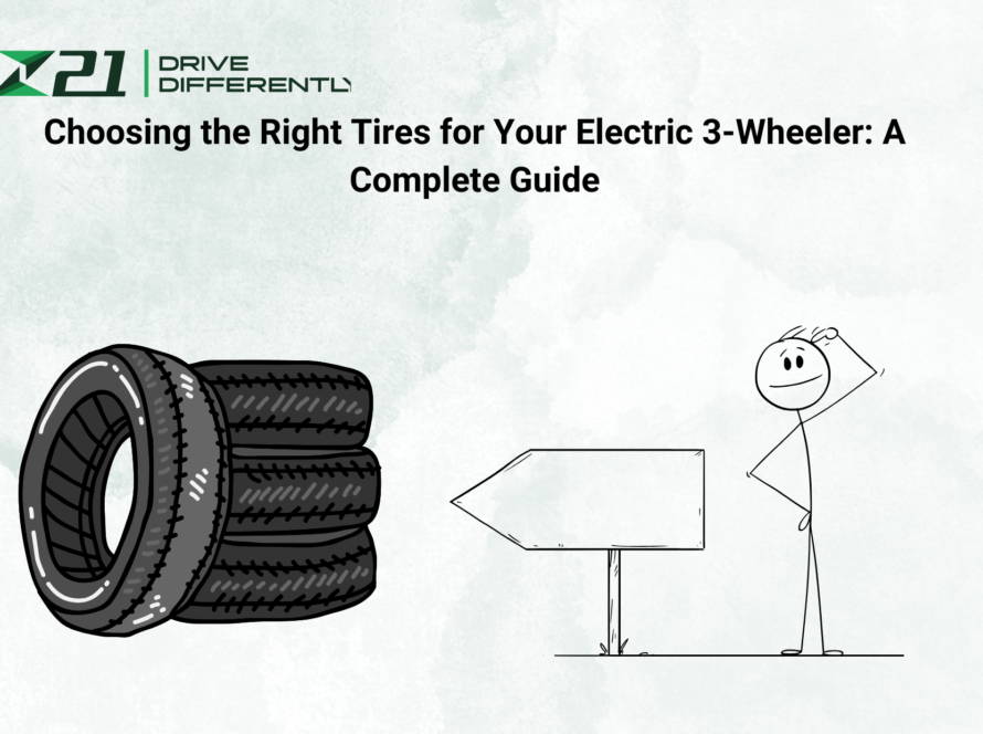 A comprehensive guide on choosing the best tires for electric 3-wheelers for enhanced performance and safety.