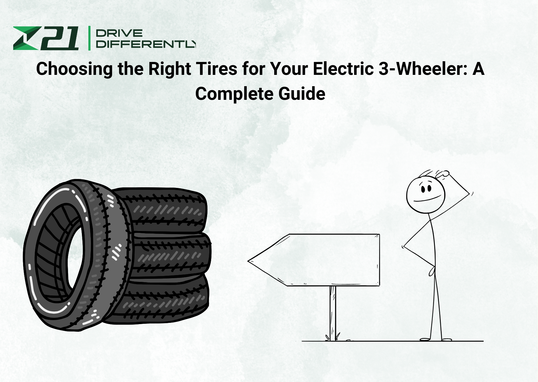 A comprehensive guide on choosing the best tires for electric 3-wheelers for enhanced performance and safety.